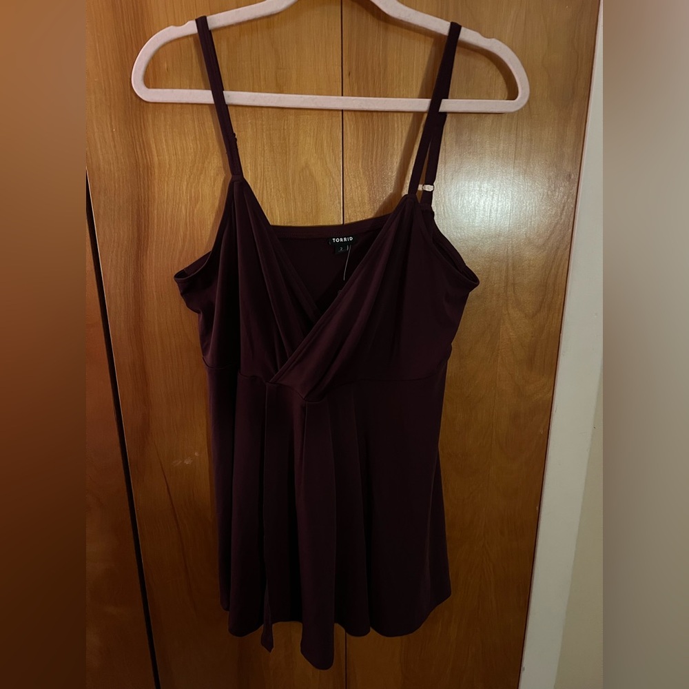 Torrid plum Wrap Camisole Top